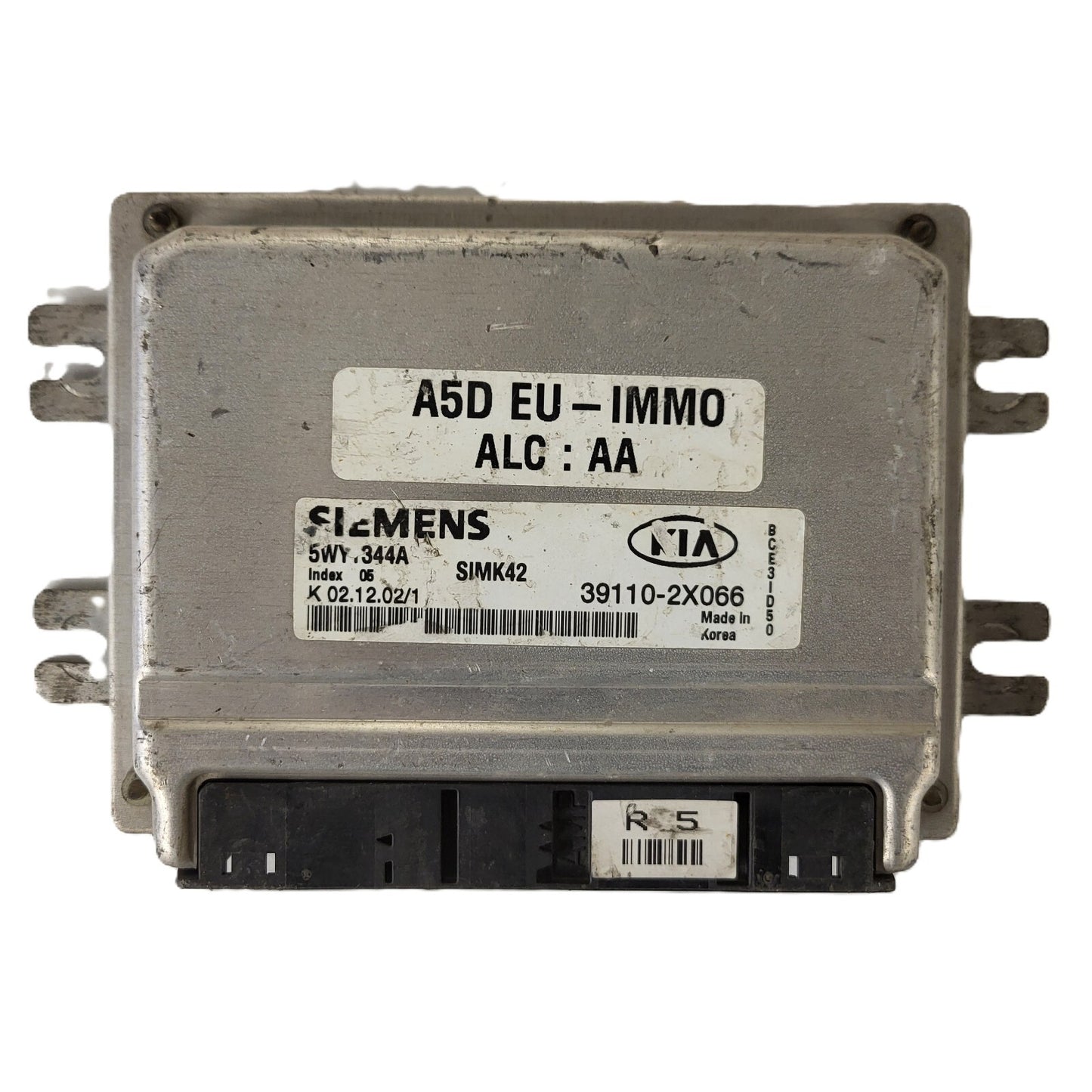 Kia Rio ECU / 39110-2X066 / 5WY1344A / SIMK42 / SIEMENS