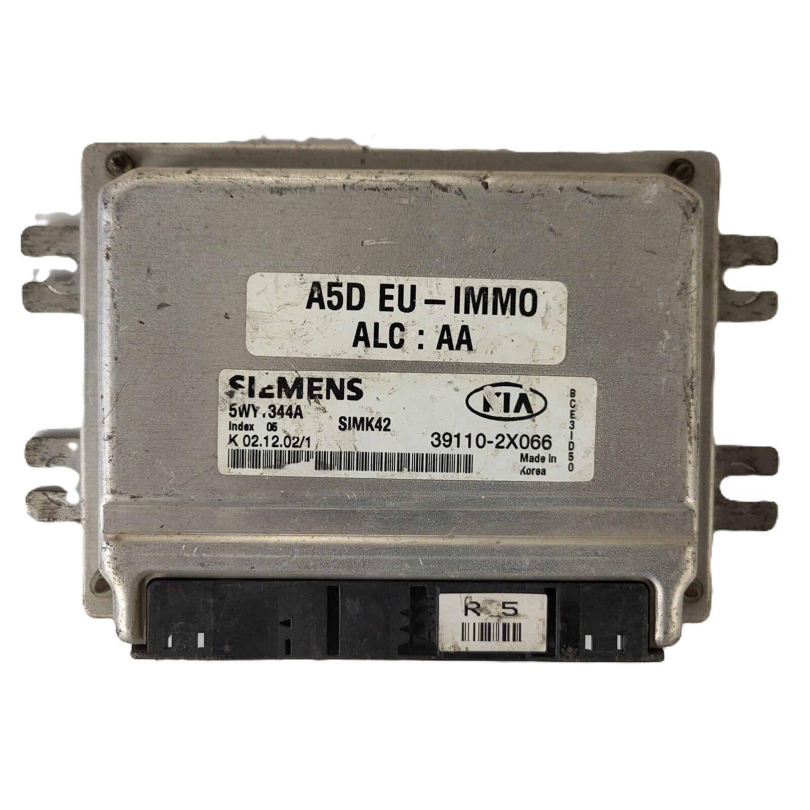 Kia Rio ECU / 39110-2X066 / 5WY1344A / SIMK42 / SIEMENS