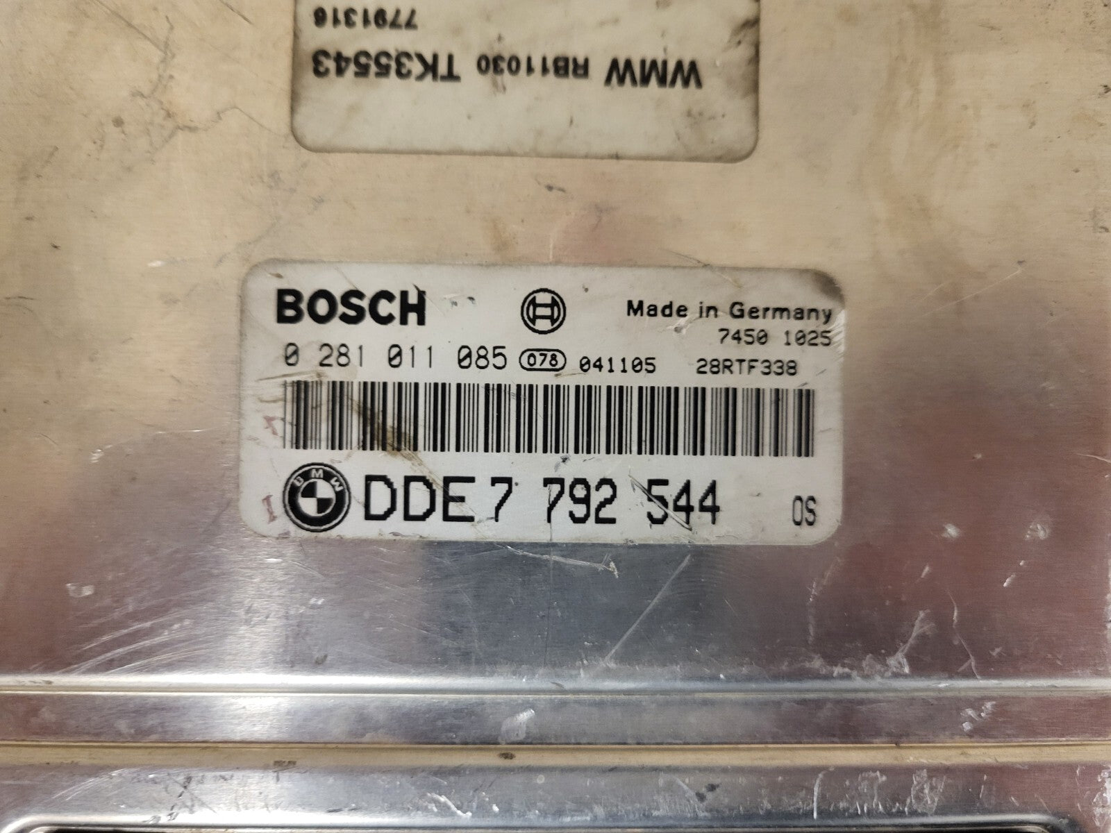MINI ONE ECU / 0281011085 / DDE7792544 / 7792544 / BOSCH