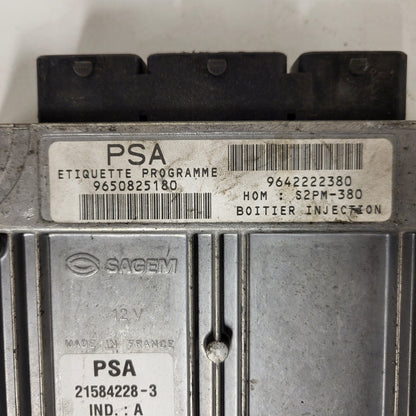 PEUGEOT CITROEN ECU / 21584228-3 / 9650825180 / 9642222380 / S2PM-380 / SAGEM
