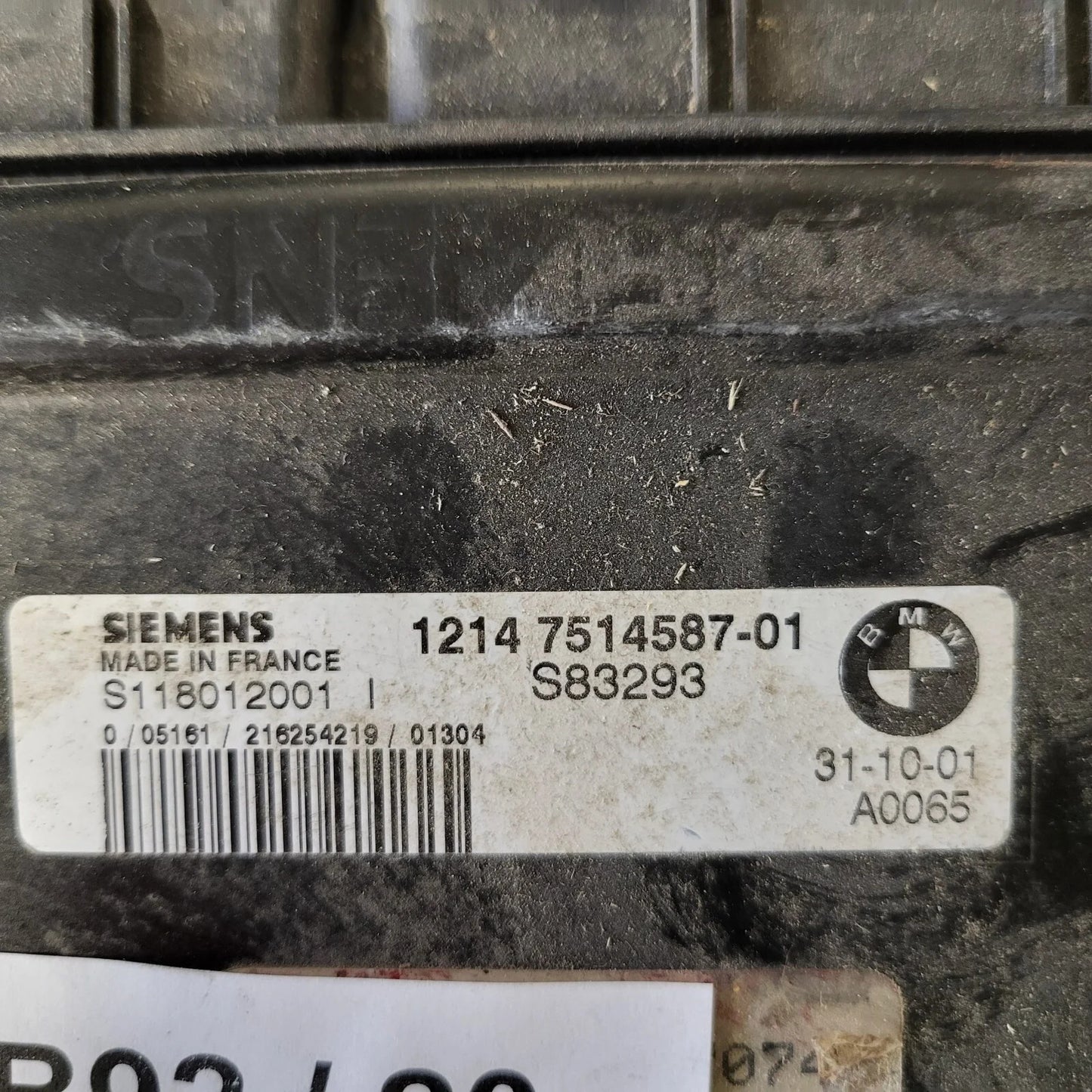 MINI COOPER 1.6 ECU / S118012001I / 1214751458701 / S83293 / SIEMENS