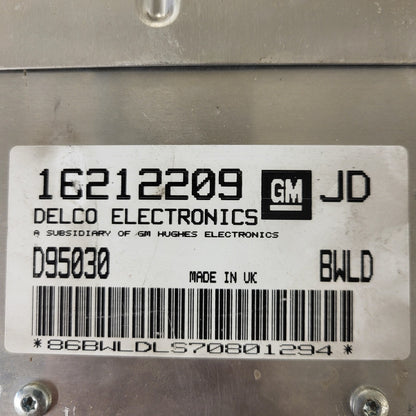 Opel Corsa ECU / 16212209 / JD / D95030 / BWLD / GM