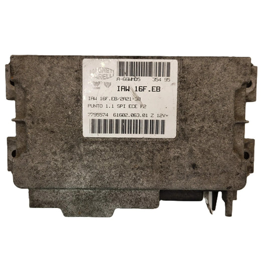 Fiat Punto 1.1 ECU / IAW 16F.EB / 7795574 / 61602.063.01 / MAGNETI MARELLI