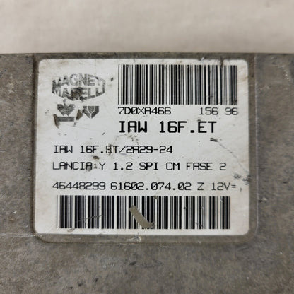 LANCIA Y 1.2 ECU / IAW 16F.ET / 46448299 / 61602.074.02 / MAGNETI MARELLI