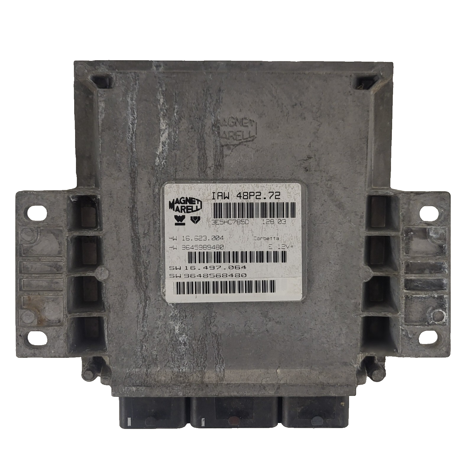 PEUGEOT CITROEN ECU / IAW 48P2.72 / SW 9648568480 / HW 9645989480 / MAGNETI MARE