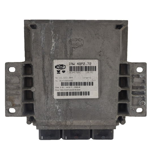 PEUGEOT CITROEN ECU / IAW 48P2.72 / SW 9648568480 / HW 9645989480 / MAGNETI MARE