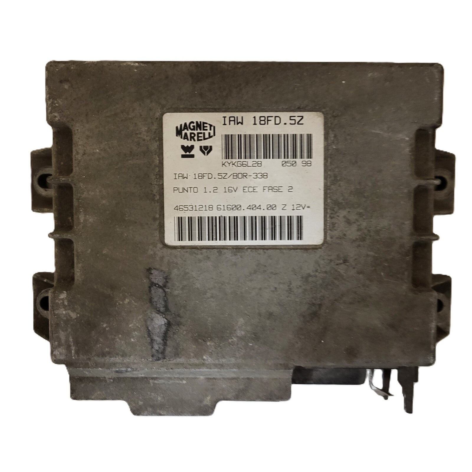Fiat Punto 1.2 16V ECU / IAW 18FD.5Z / 46531218 / 61600.404.00 / MAGNETI MARELLI
