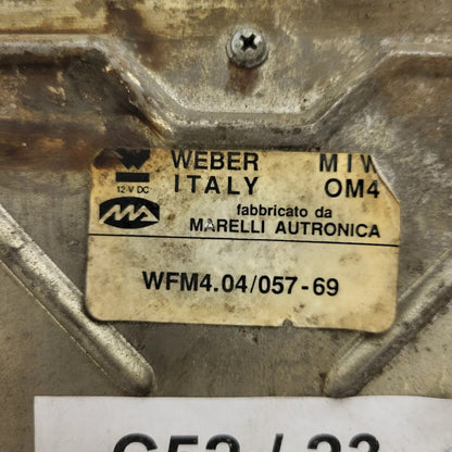 FIAT REGATA ECU / WFM4.04/057-69 / MIW OM4 / WFM40405769 / WEBER ITALY