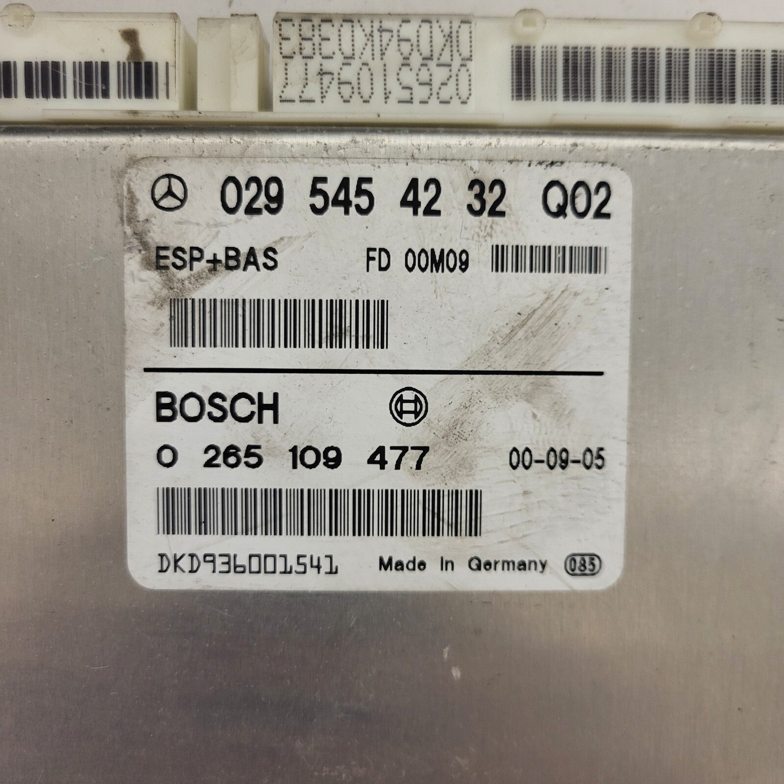 Mercedes A-Class W168 ESP ECU / 0295454232 / 0265109477 / BOSCH 