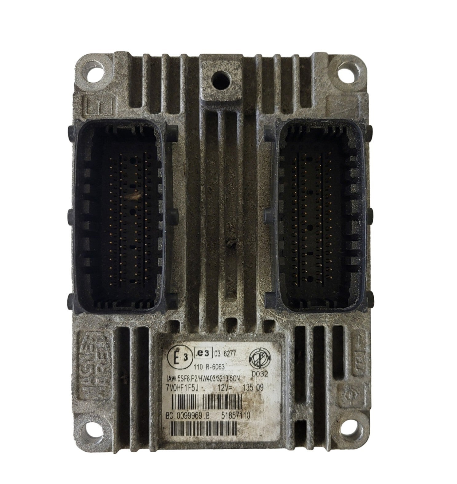 FIAT PUNTO EVO ECU / IAW 5SF8.P2 / 51857110 / HW403 / MAGNETI MARELLI