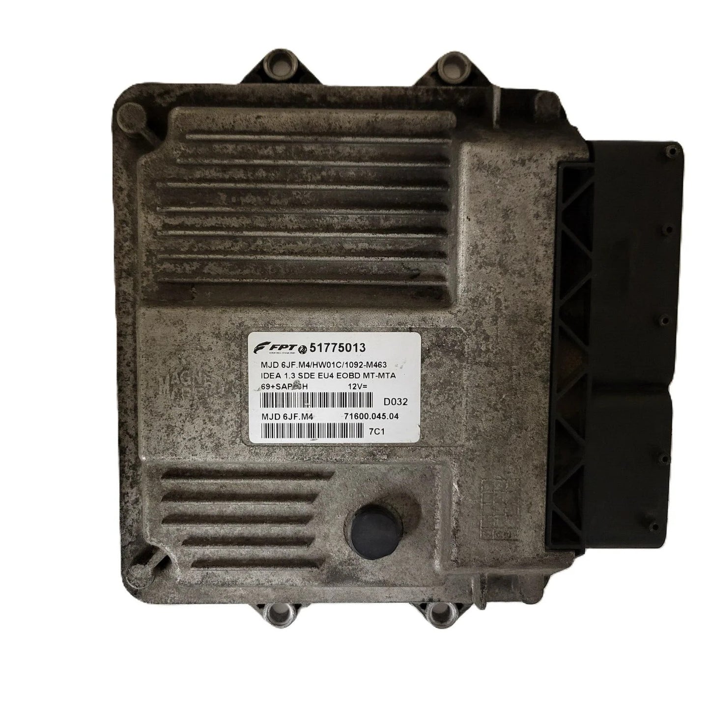 Fiat Idea ECU / MJD 6JF.M4 / 51775013 / HW01C / 71600.045.03 / MAGNETI MARELLI