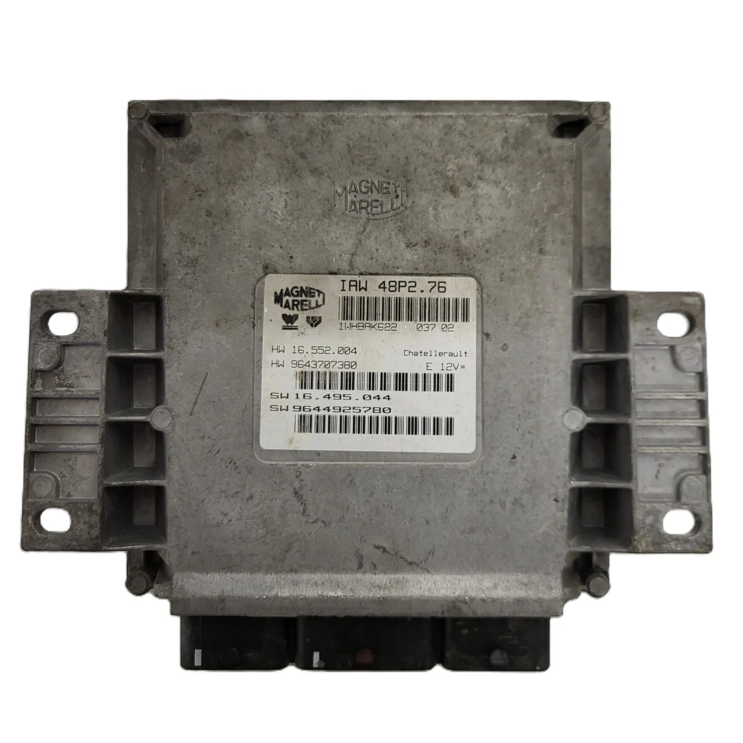 PEUGEOT 206 ECU / IAW 48P2.76 / 9643707380 / 9644925780 / MAGNETI MARELLI