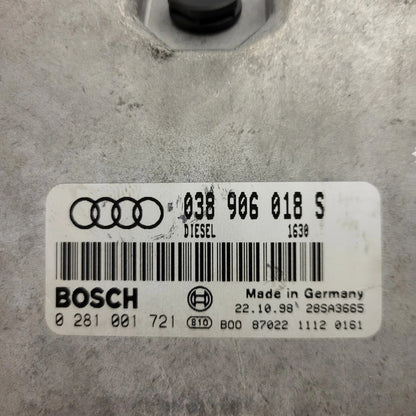 Audi A4 ECU / 038906018S / 0281001721 / BOSCH