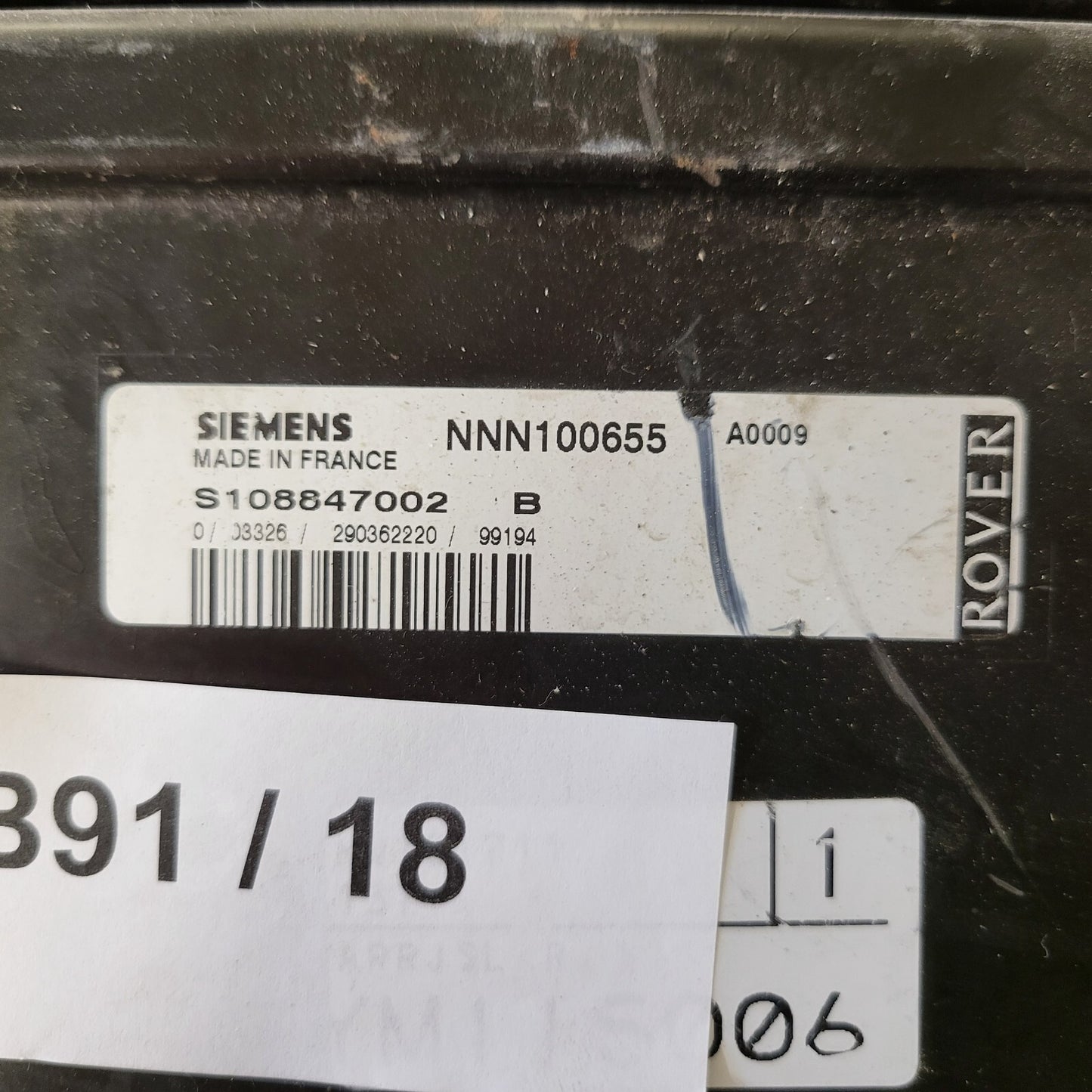 ROVER 75 2.0 ECU / S108847002B / NN100655 / SIEMENS 
