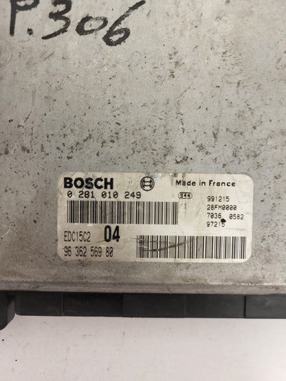 Peugeot Citroen ECU / 0281010249 / 9636256980 / EDC15C2 / BOSCH
