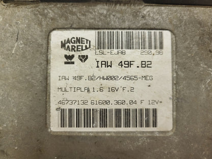 FIAT MULTIPLA 1.6 ECU / IAW 49F.B2 / 46737132 / HW002 / 61600.360.04 / MAGNETI