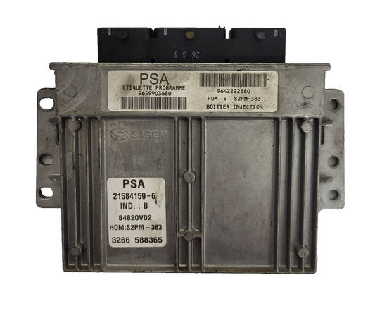 CITROEN C3 ECU / 21584159-6 / 9649903680 / 9642222380 / S2PM-383 / SAGEM