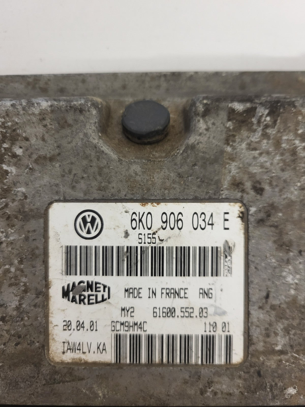 VW POLO ECU / 6K0906034E / IAW4LV.KA / IAW 4LV.KA / 61600.552.03