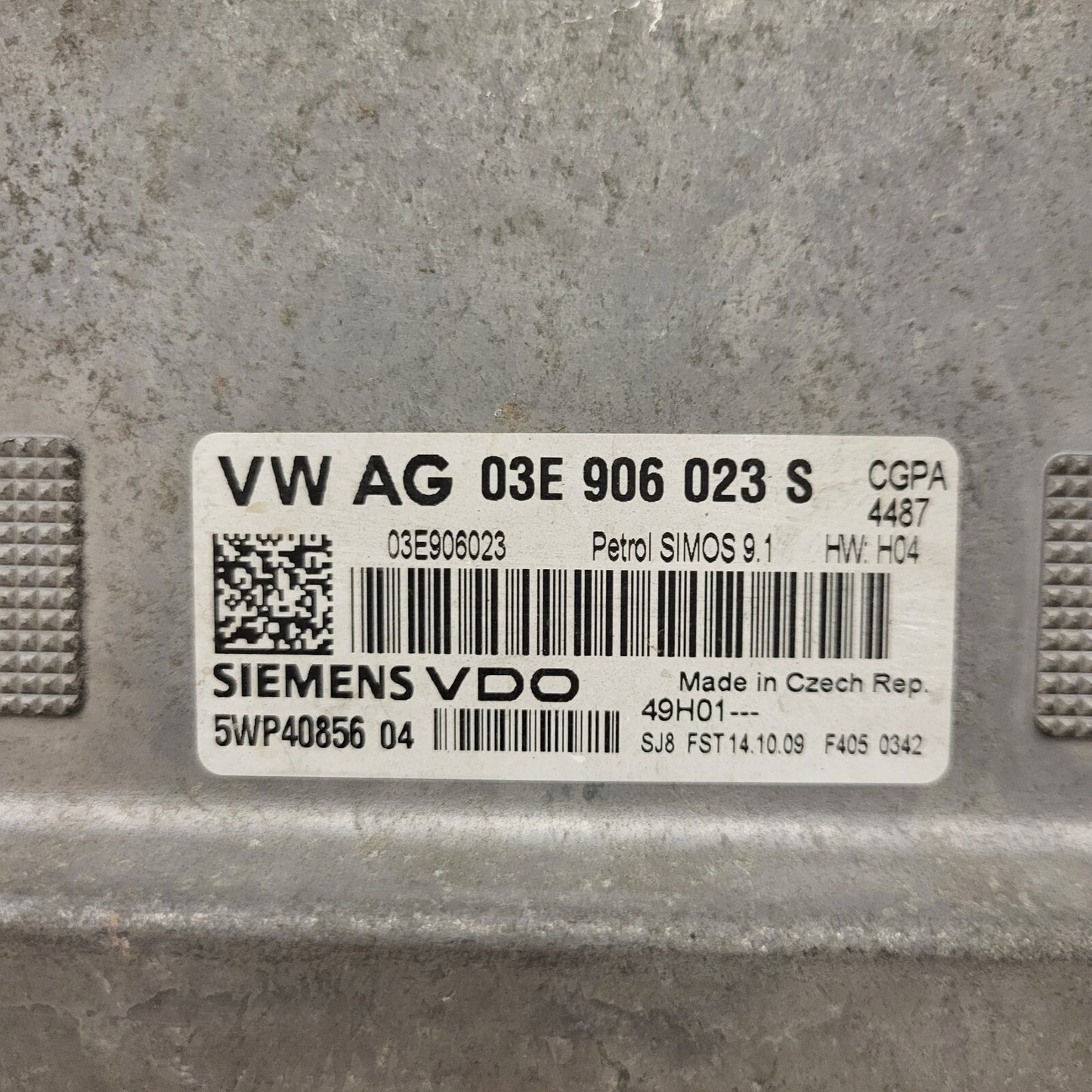 SKODA ROOMSTER 1.2 ECU / 03E906023S / 5WP40856 04 / SIMOS 9.1 / SIEMENS
