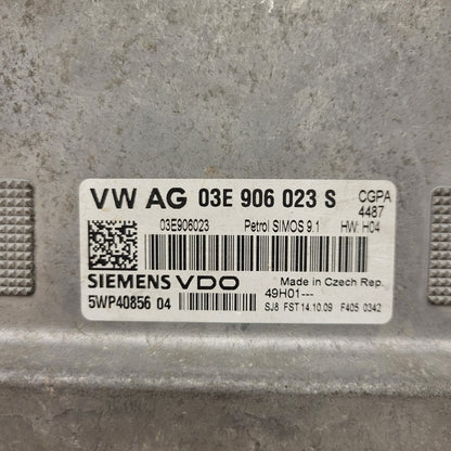 SKODA ROOMSTER 1.2 ECU / 03E906023S / 5WP40856 04 / SIMOS 9.1 / SIEMENS