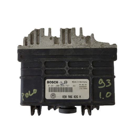 VW VOLKSWAGEN POLO 1.0 ECU / 0261200796/797 / 030906026M / BOSCH