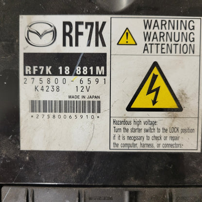 MAZDA 6 ECU / RF7K 18 881M / 275800-6591 / 2758006591 / RF7K18881M / RF7K /