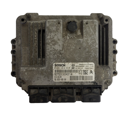 PEUGEOT CITROEN ECU / 0281012619 / 9663943980 / EDC16C34 / BOSCH