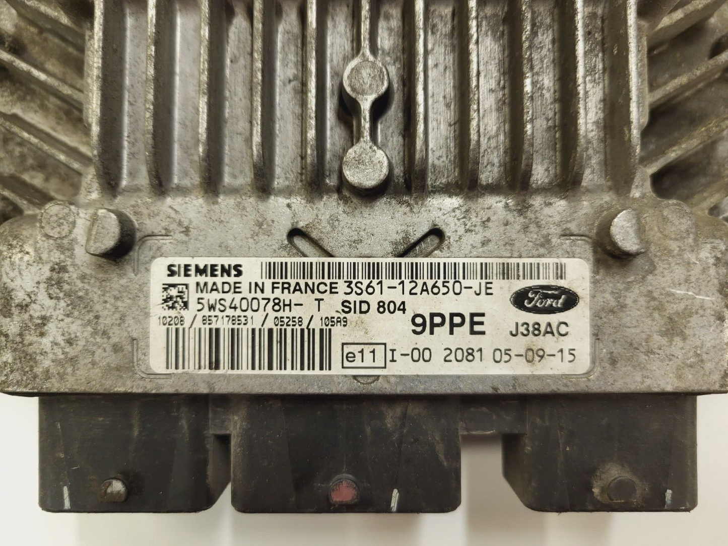 FORD ECU / 3S61-12A650-JE / 5WS40078H-T / 9PPE / SIEMENS