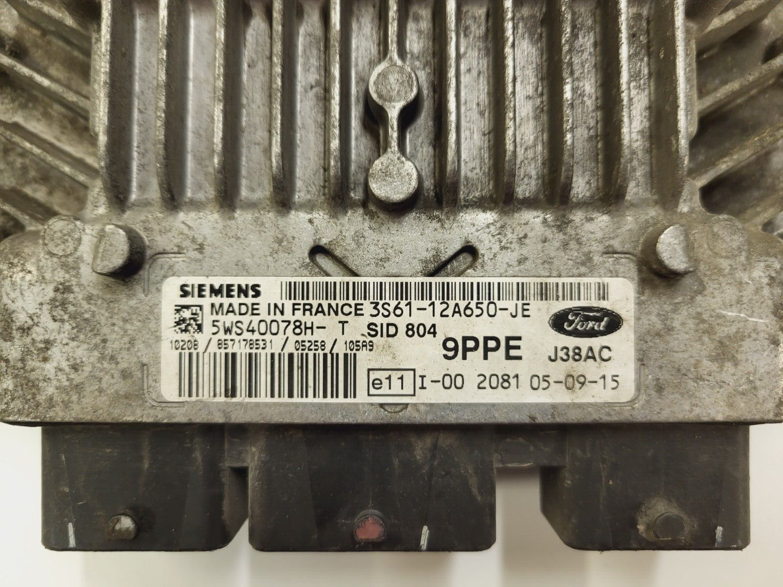 FORD ECU / 3S61-12A650-JE / 5WS40078H-T / 9PPE / SIEMENS