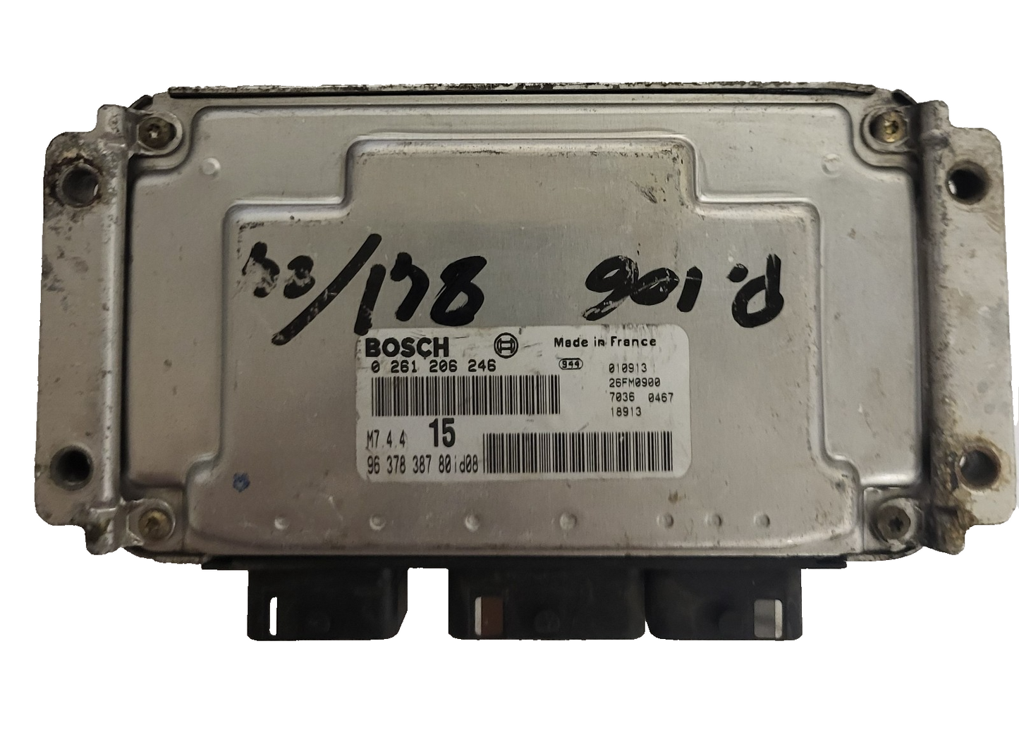 Peugeot Citroen ECU / 0261206246 / M7.4.4 / 9637838780 / BOSCH