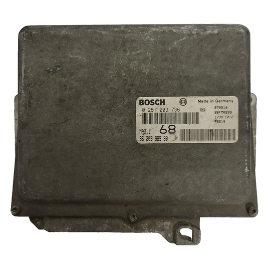 Peugeot 106 Citroen Saxo 1.1 ECU / 0261203736 / 96203998980 / MA3.1 / BOSCH