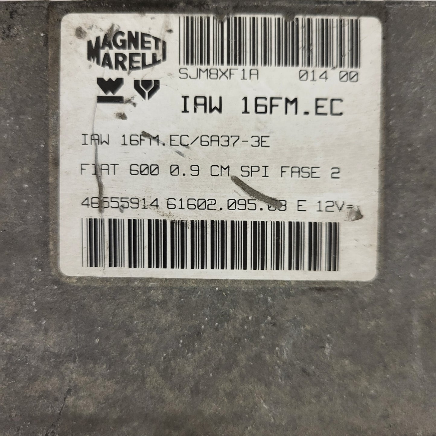 FIAT 600 SEICENTO ECU / IAW 16FM.EC / 46555914 / 61602.095.03 / MAGNETI MARELLI