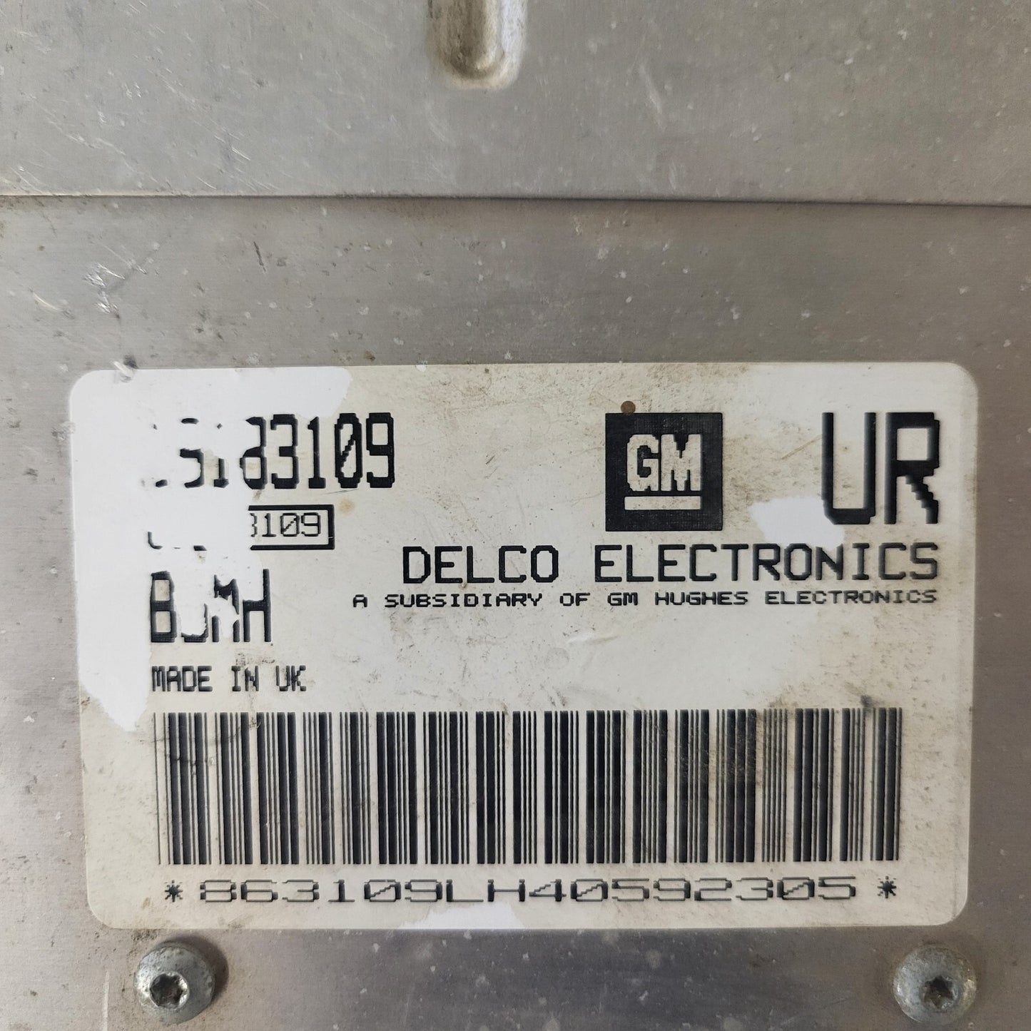 OPEL ASTRA F ECU / 16183109 / BJMH / UR / DELCO