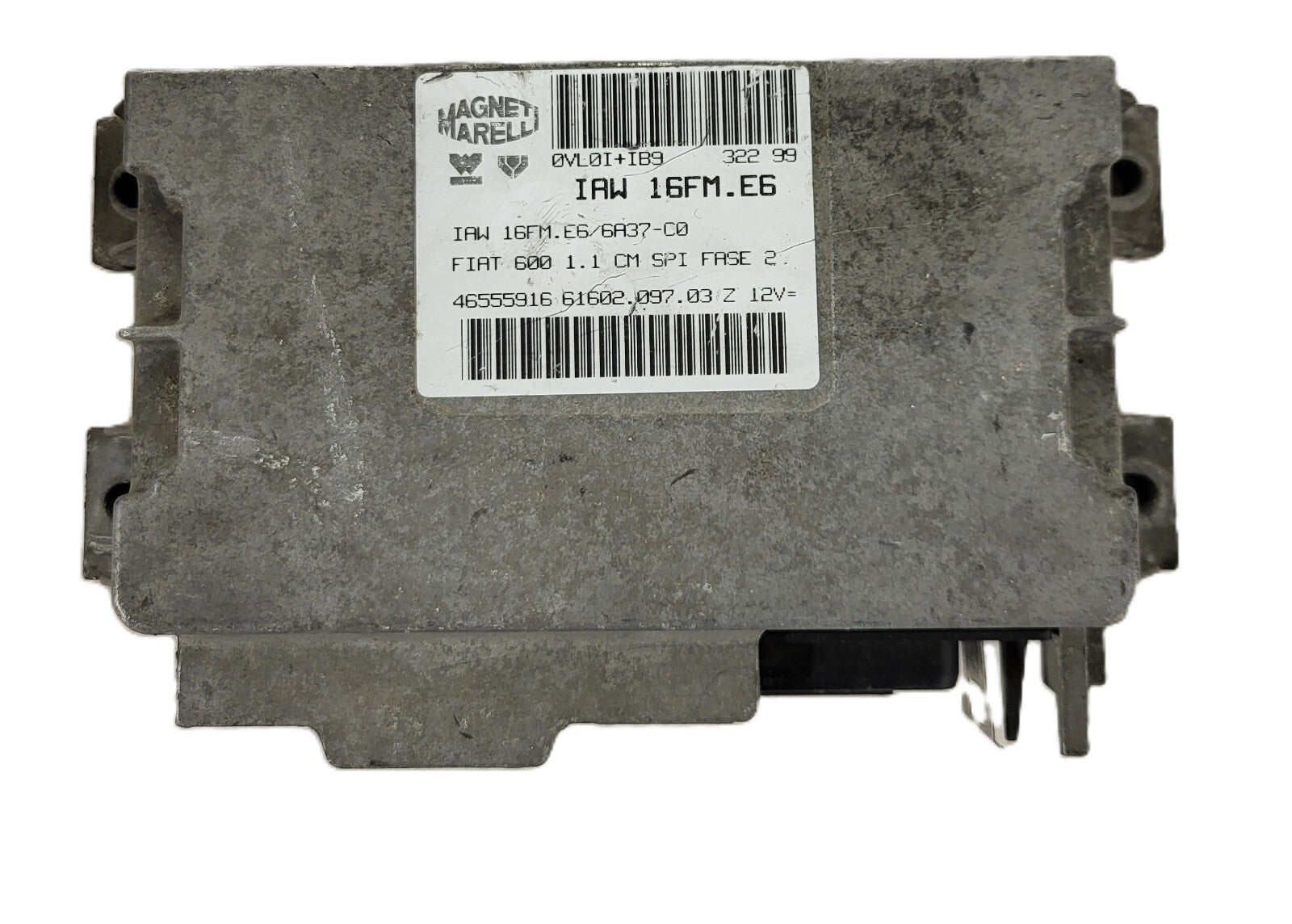 FIAT 600 1.1 ECU / IAW 16FM.E6 / 46555916 / 61602.097.03 / MAGNETI MARELLI