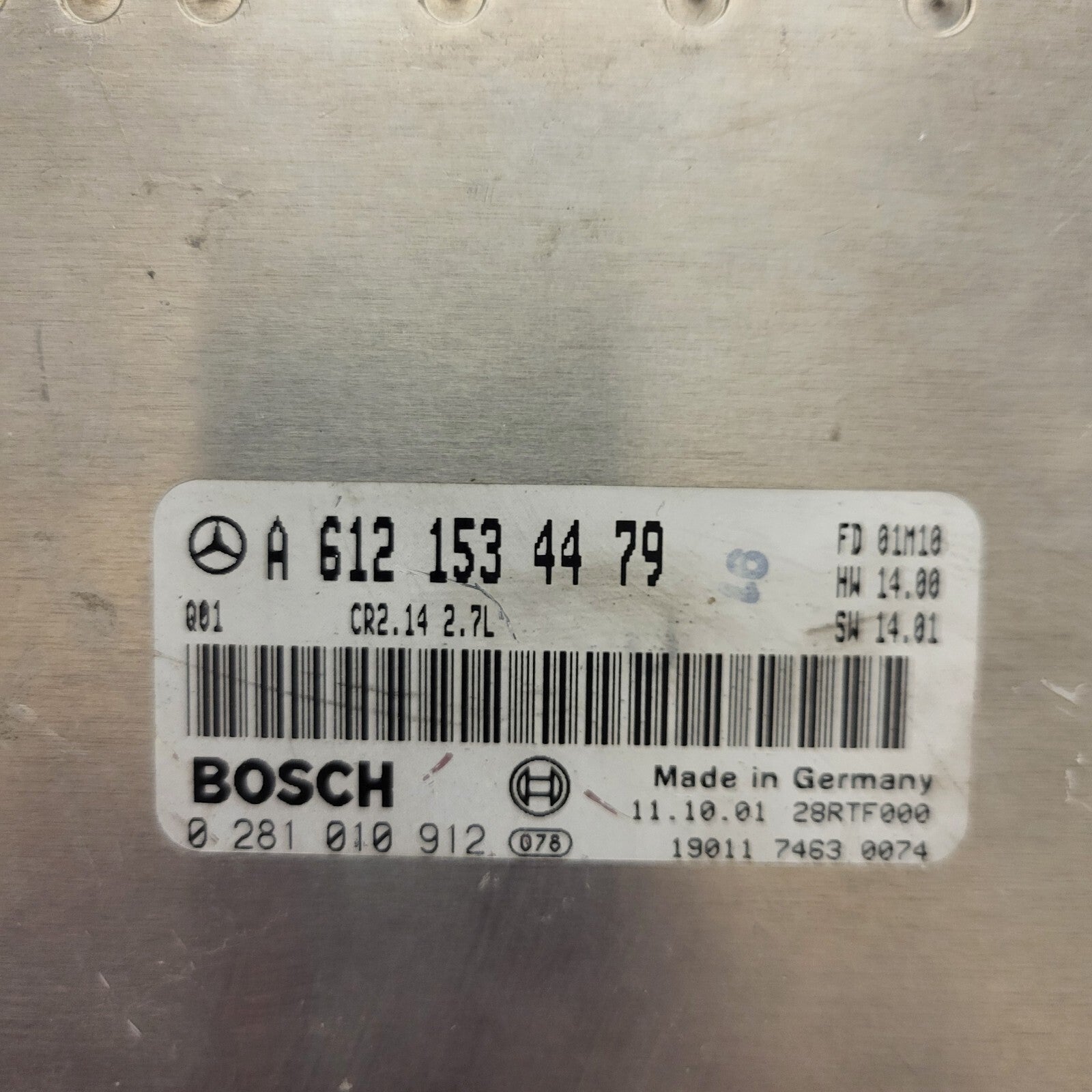MERCEDES ECU /  A6121534479 / 0281010912 / CR2.14 / BOSCH