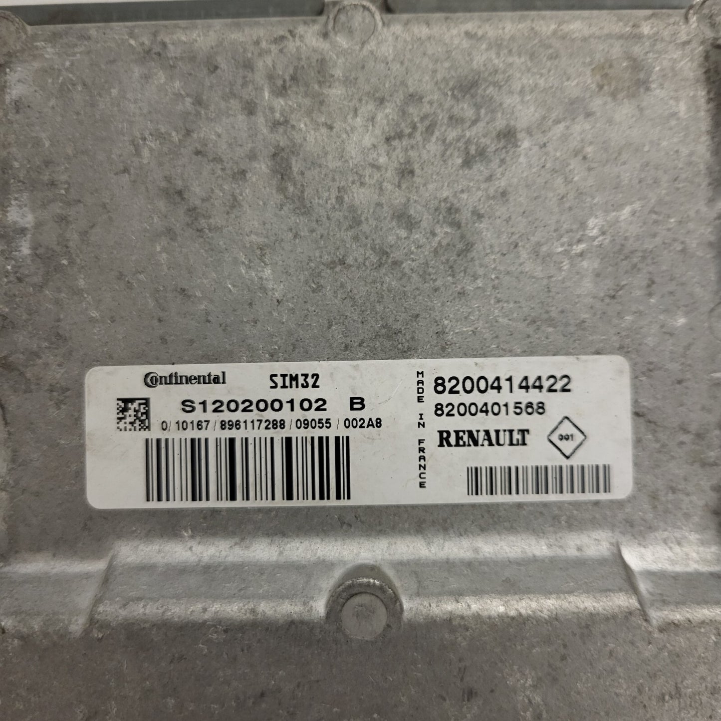 RENAULT MODUS ECU / S120200102 / S120200102B / SIM 32 / 8200414422 / 8200401568 
