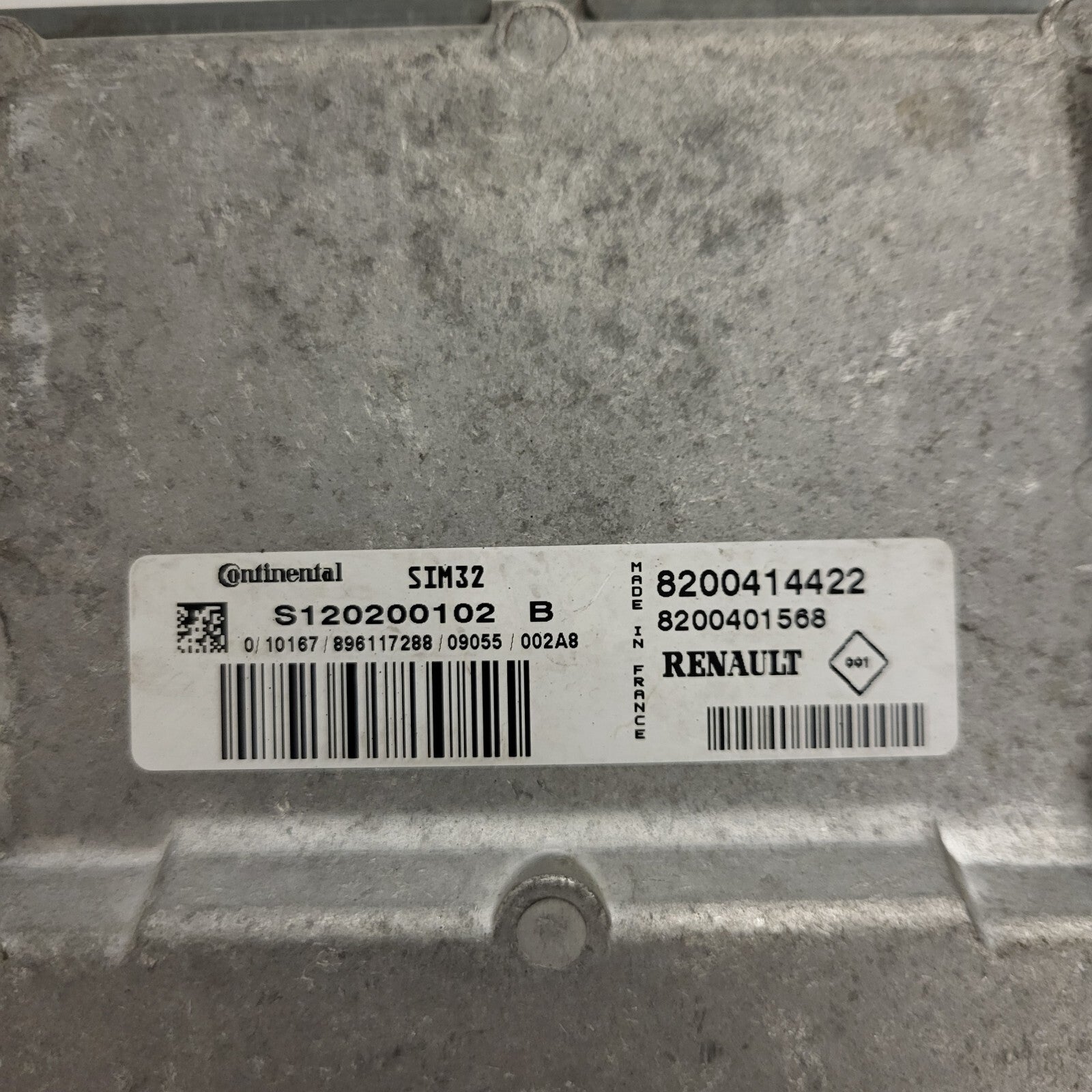 RENAULT MODUS ECU / S120200102 / S120200102B / SIM 32 / 8200414422 / 8200401568 