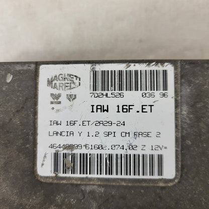 LANCIA Y 1.2 ECU / IAW 16F.ET / 46448299 / 61602.074.02 / MAGNETI MARELLI