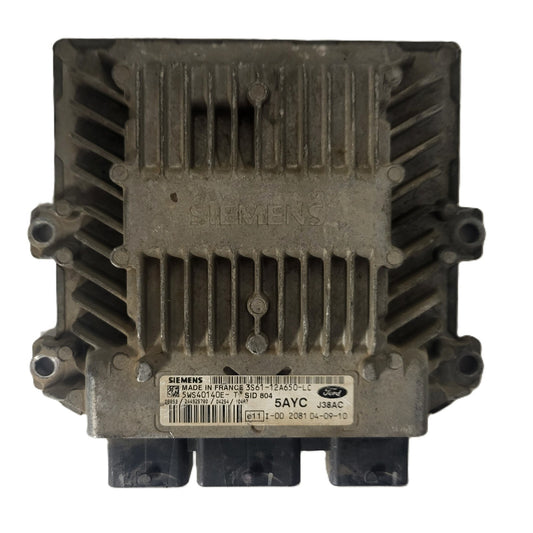 FORD FIESTA ECU / 3S61-12A650-LC / 5WS40140E-T / 5AYC / SID804 / J38A SIEMENS