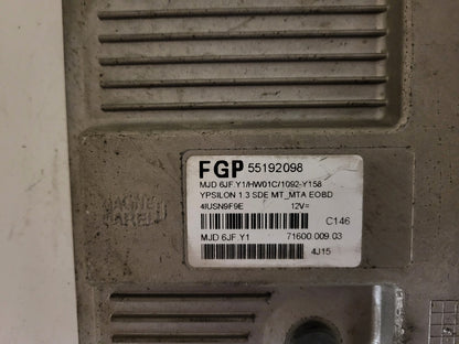 LANCIA YPSILON Y 1.3 ECU / 55192098 / MJD6JF.Y1 / HW01C / 71600.009.03 / MAGNETI