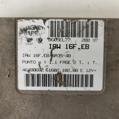 FIAT PUNTO LANCIA Y 1.1 ECU / IAW 16F.EB / 46480662 / 61602.102.00 / MAGNETI MAR