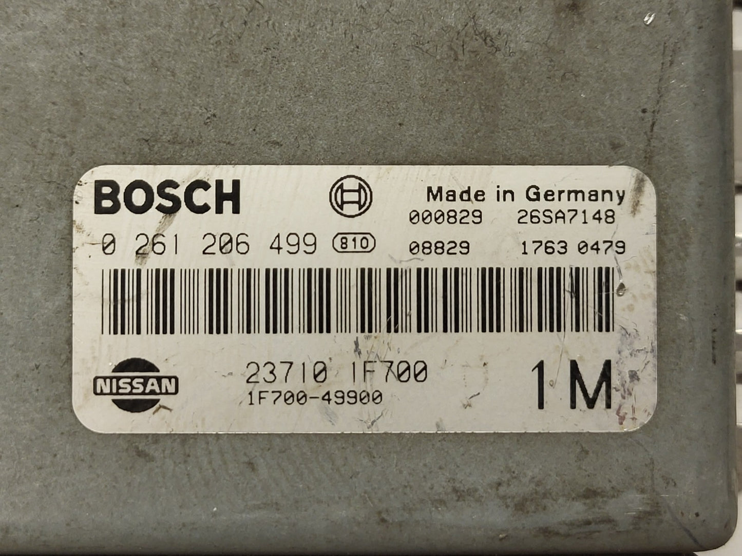 NISSAN MICRA ECU / 0261206499 / 23710-1F700 / 1F700-49900 /  237101F700 / 1M