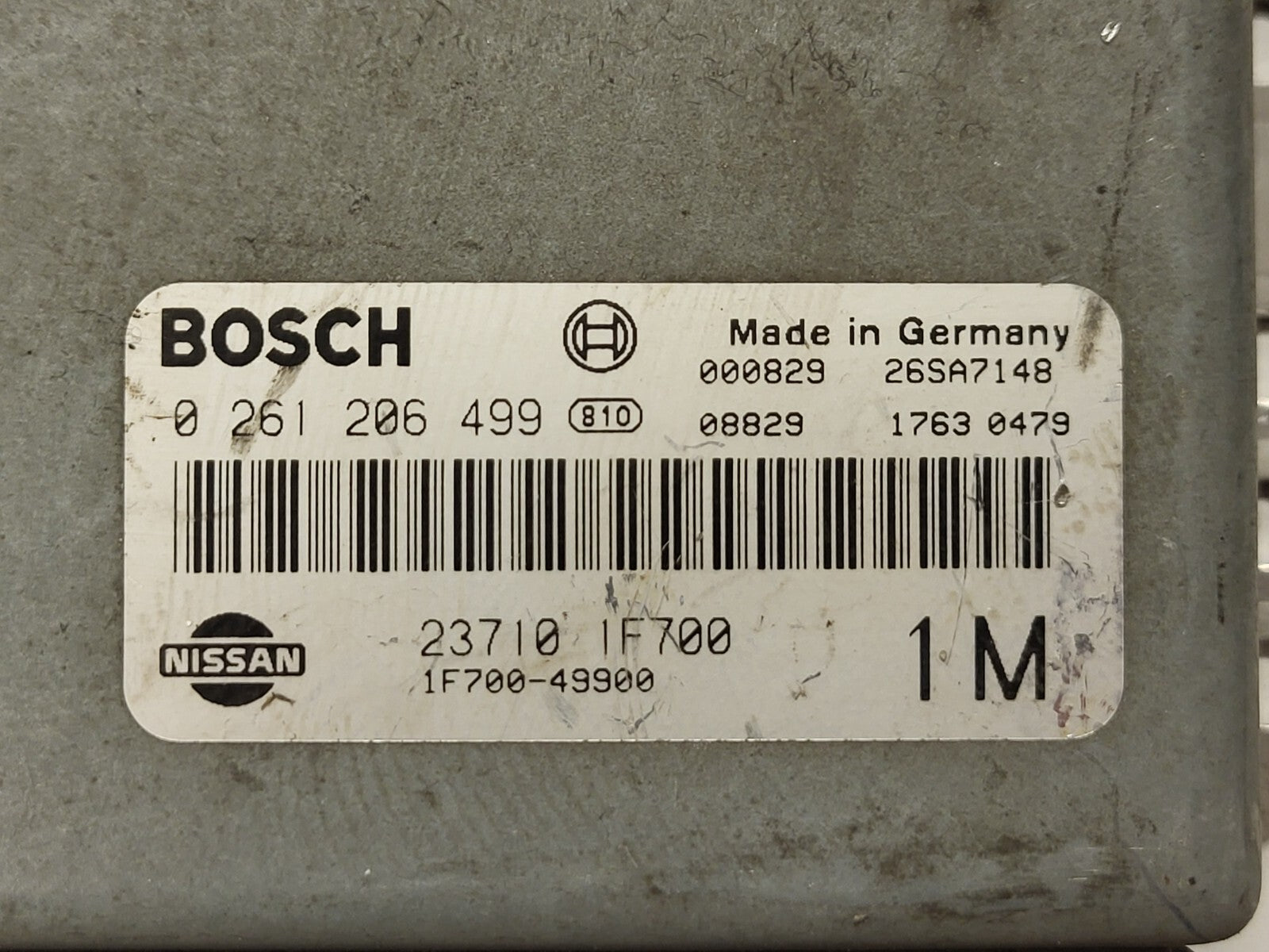 NISSAN MICRA ECU / 0261206499 / 23710-1F700 / 1F700-49900 /  237101F700 / 1M