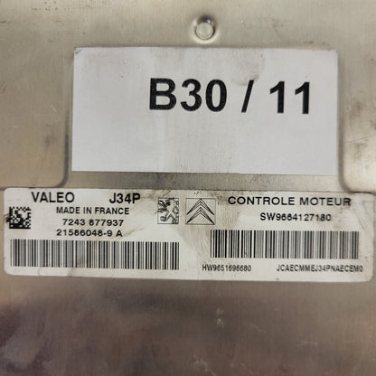 PEUGEOT CITROEN ECU / J34P / 21586048-9A / 21586048-9 / 9664127180 / 9651696680 