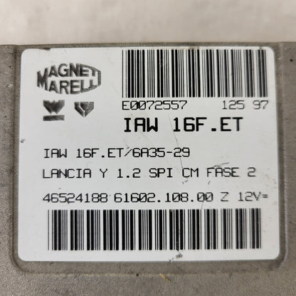 LANCIA Y 1.2 ECU / IAW 16F.ET / 46524188 / 61602.108.00 / MAGNETI MARELLI 