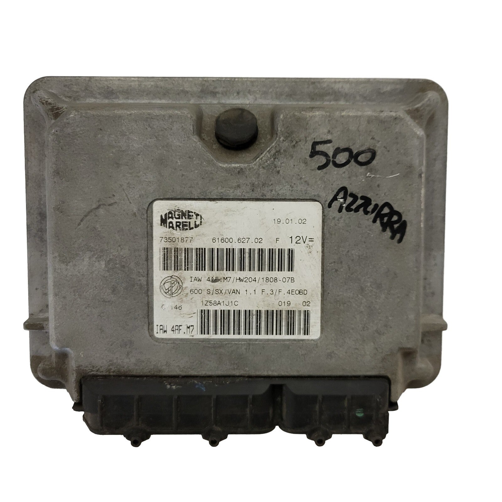 Fiat 600 ECU / IAW 4AF.M7 / 73501877 / HW204 / MAGNETI MARELLI
