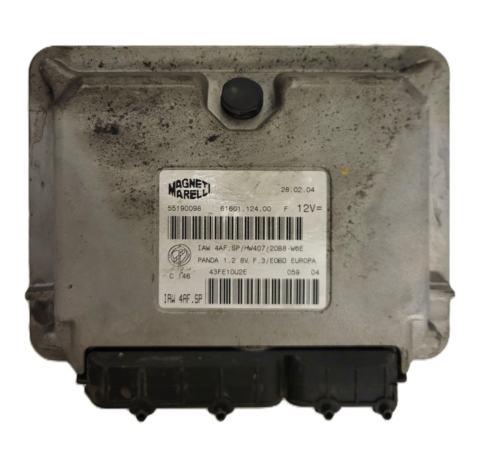 FIAT PANDA 1.2 ECU / 55190098 / IAW 4AF.SP / HW407 / 61601.124.00 / MAGNETI MARE