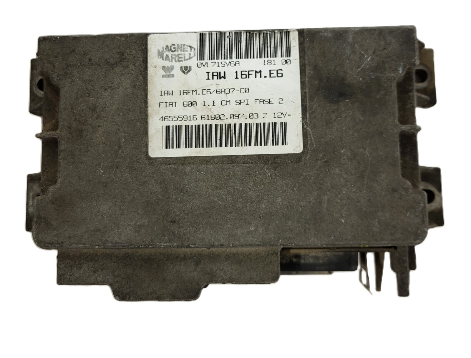 FIAT 600 1.1 ECU / IAW 16FM.E6 / 46555916 / 61602.097.03 / MAGNETI MARELLI