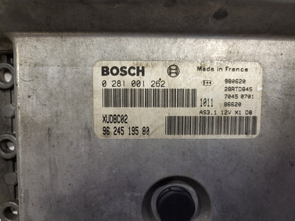 Peugeot 406 ECU / 0281001262 / 9624519580 / XUDBC02 / BOSCH