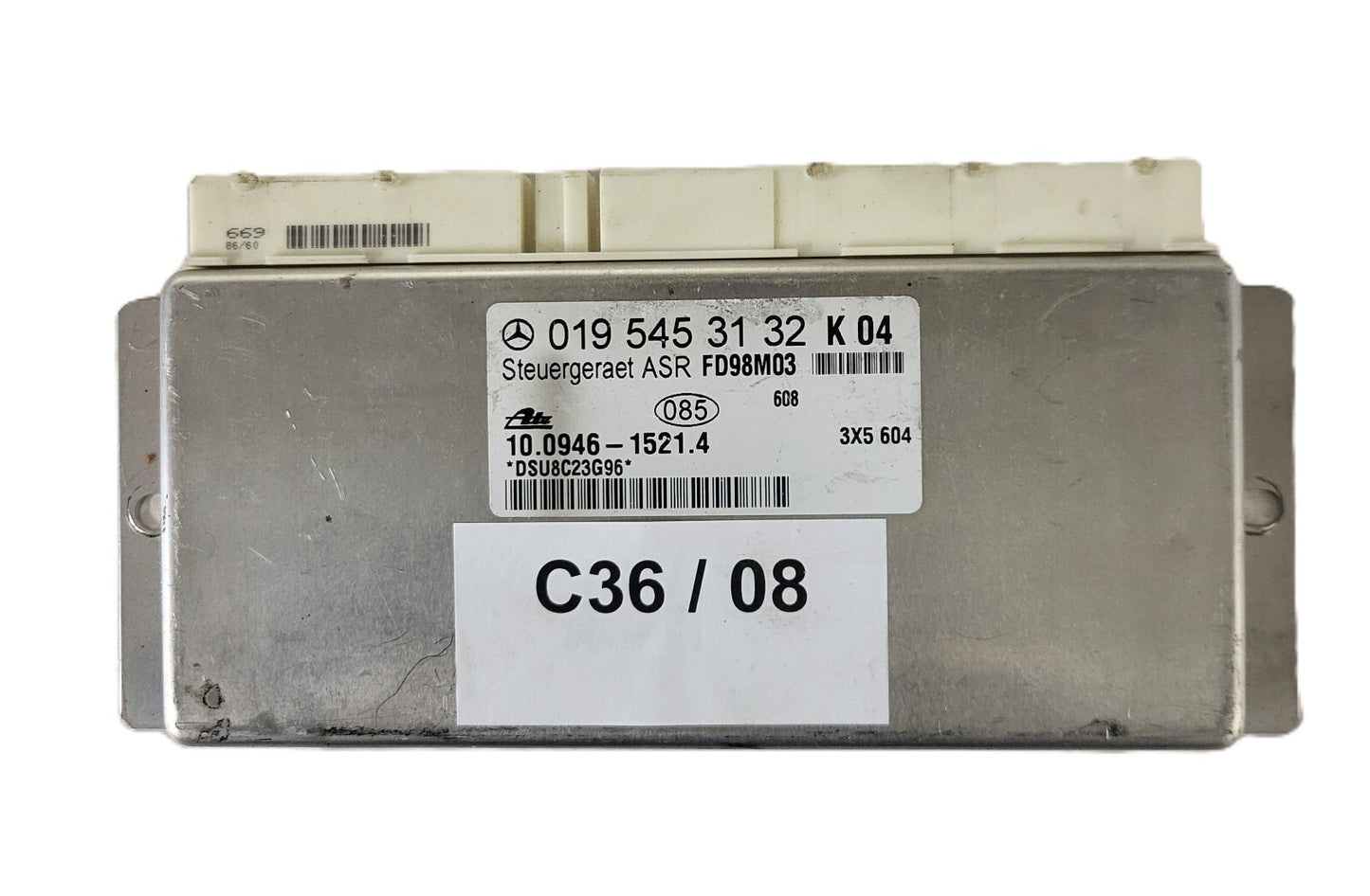 Mercedes C W202 ASR MODULE ECU / 0195453132 / 10.0946-1521.4 / ATE